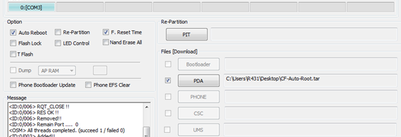 Galaxy tab 4 root odin 1